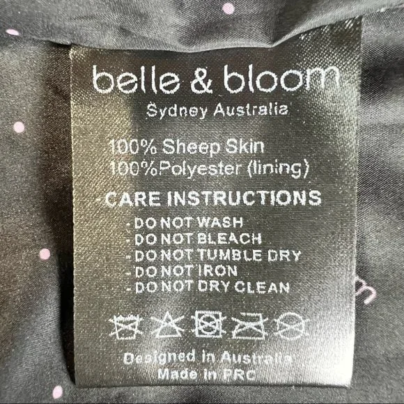 BELLE & BLOOM Just Freinds Leather Moto Jacket M